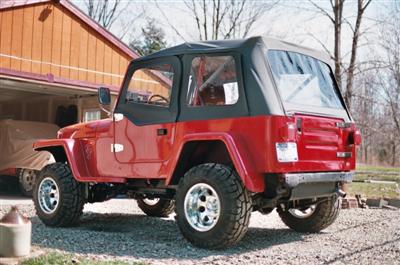 1991 YJ Willys Project Finished Lft Side Rear Ed Bentley