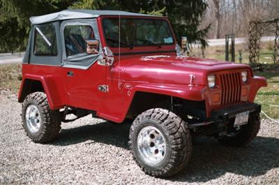 1991 YJ Willys Project Finished Rt Side Frt Ed Bentley